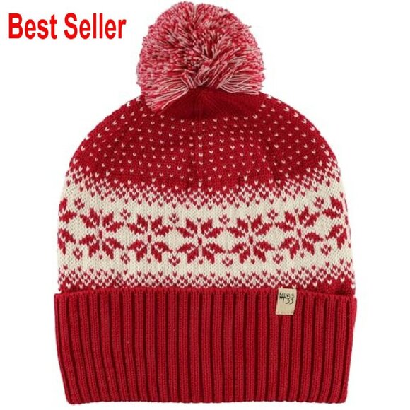 Merino Wool Knit Cuff Pom Beanie Winter Hat Cozy Chic Classic Warm main image 5